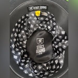 Stacy Adams‎ Black Patterned Hat